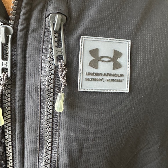 Under Armour Charcoal Fleece Jacket XXL - Picture 8 of 12